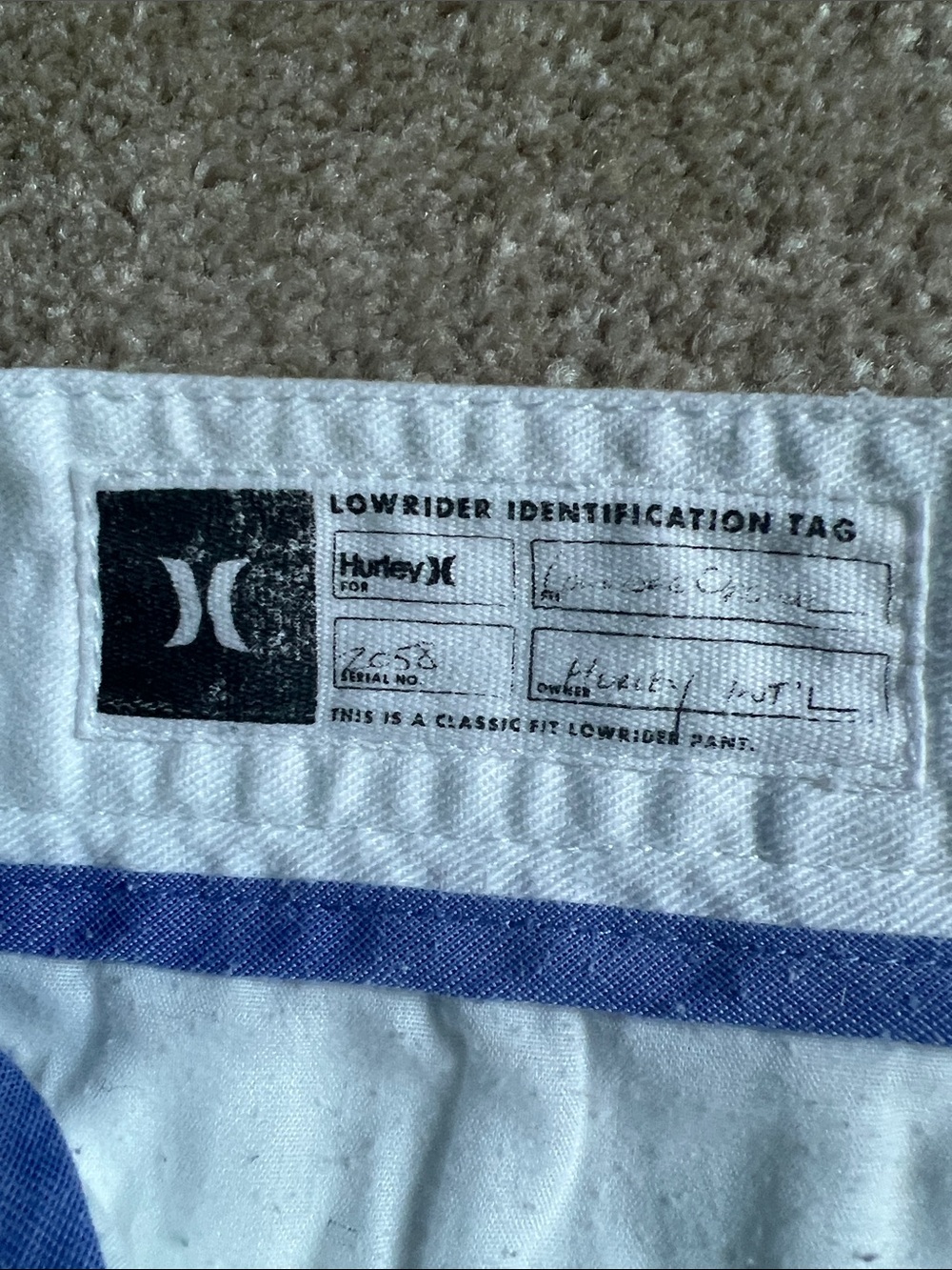 Hurley White Flat Front Shorts. Size 7. EUC. - Picture 2 of 6